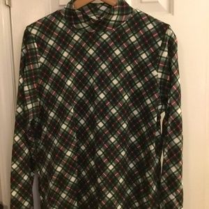 New holiday plaid turtleneck